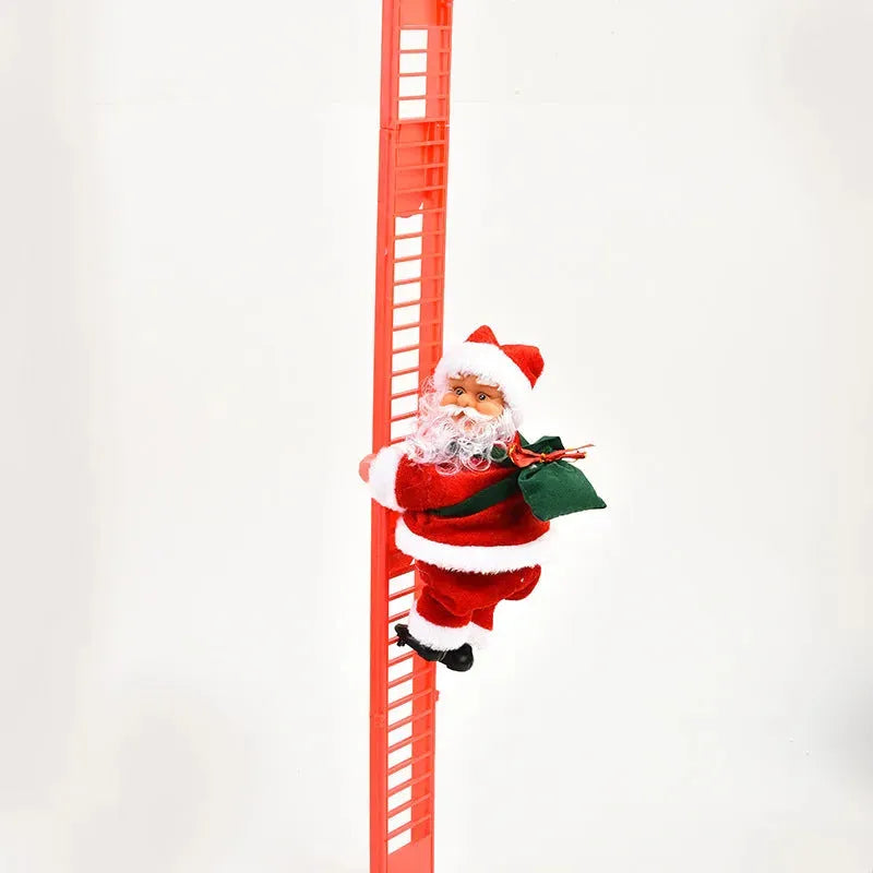 Climbing Ladder Electric Santa Claus Climbing Red Ladder Doll Toy - Bellarte Enchanté Climbing Ladder Electric Santa Claus Climbing Red Ladder Doll Toy
